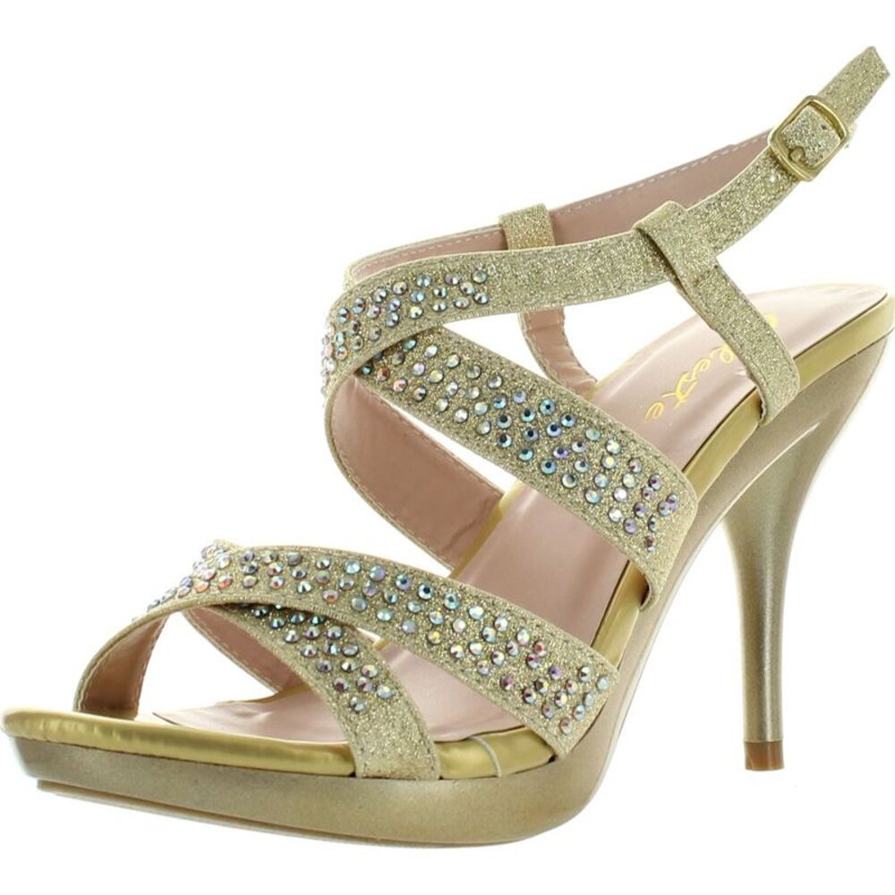 Celeste Dress Shoes Lynn-03 Gold Womens pumps-shoes 5.5 NEW